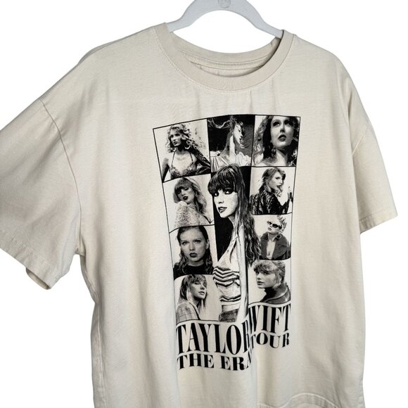 Taylor Swift Cream "The Eras Tour" T-Shirt, L - Picture 3 of 6
